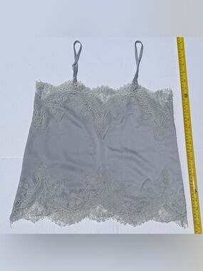 Storia Lace-Trim Cami in Light Gray